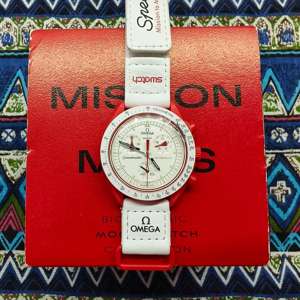 🌟POSH FRESH🌟 Omega X Swatch MoonSwatch Mission to Mars Watch